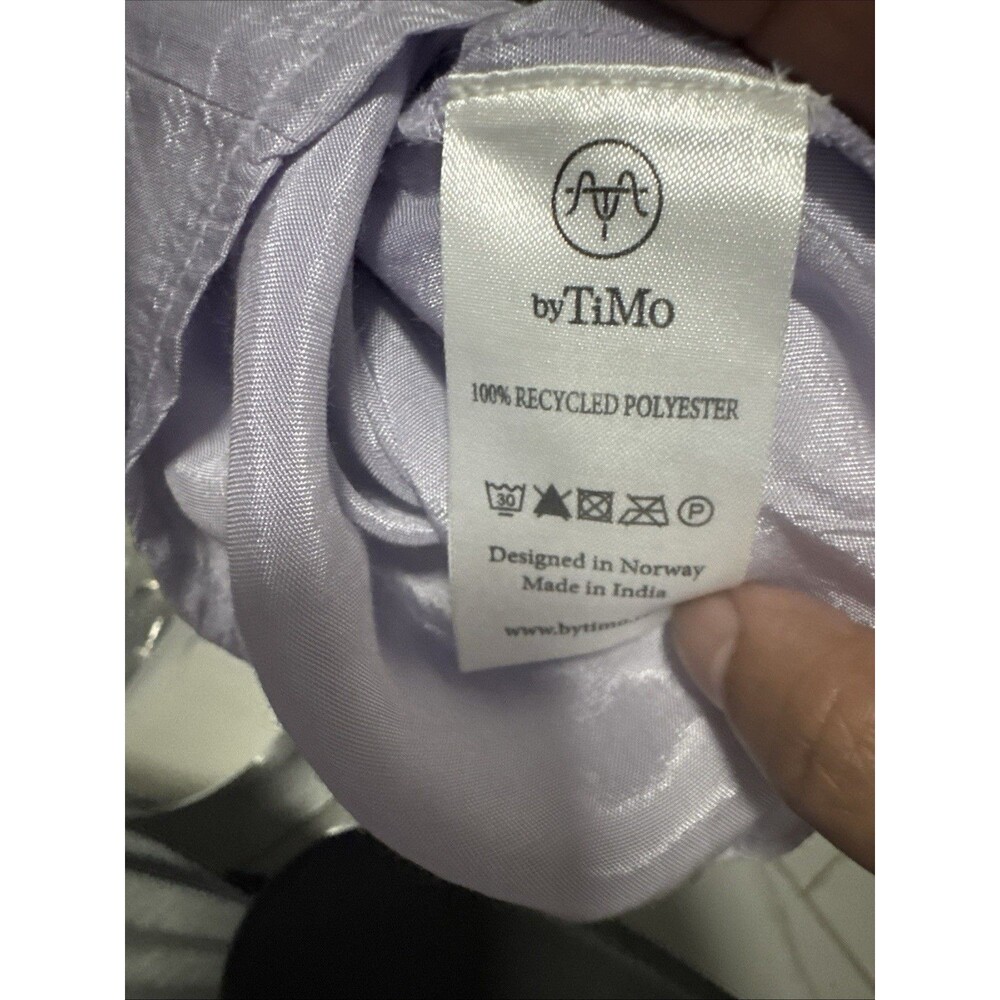 By Timo  Plisse Pleated Women's  Size S  Length  under knee Midi Dress Lilac NWT - Picture 8 of 13